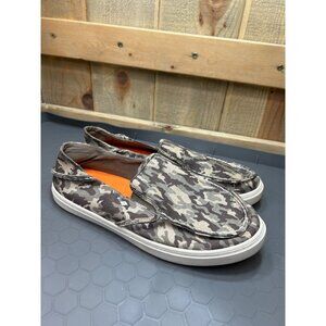 Sperry Mens Memory Foam Camo Canvas Slip-On Shoes Size 7M